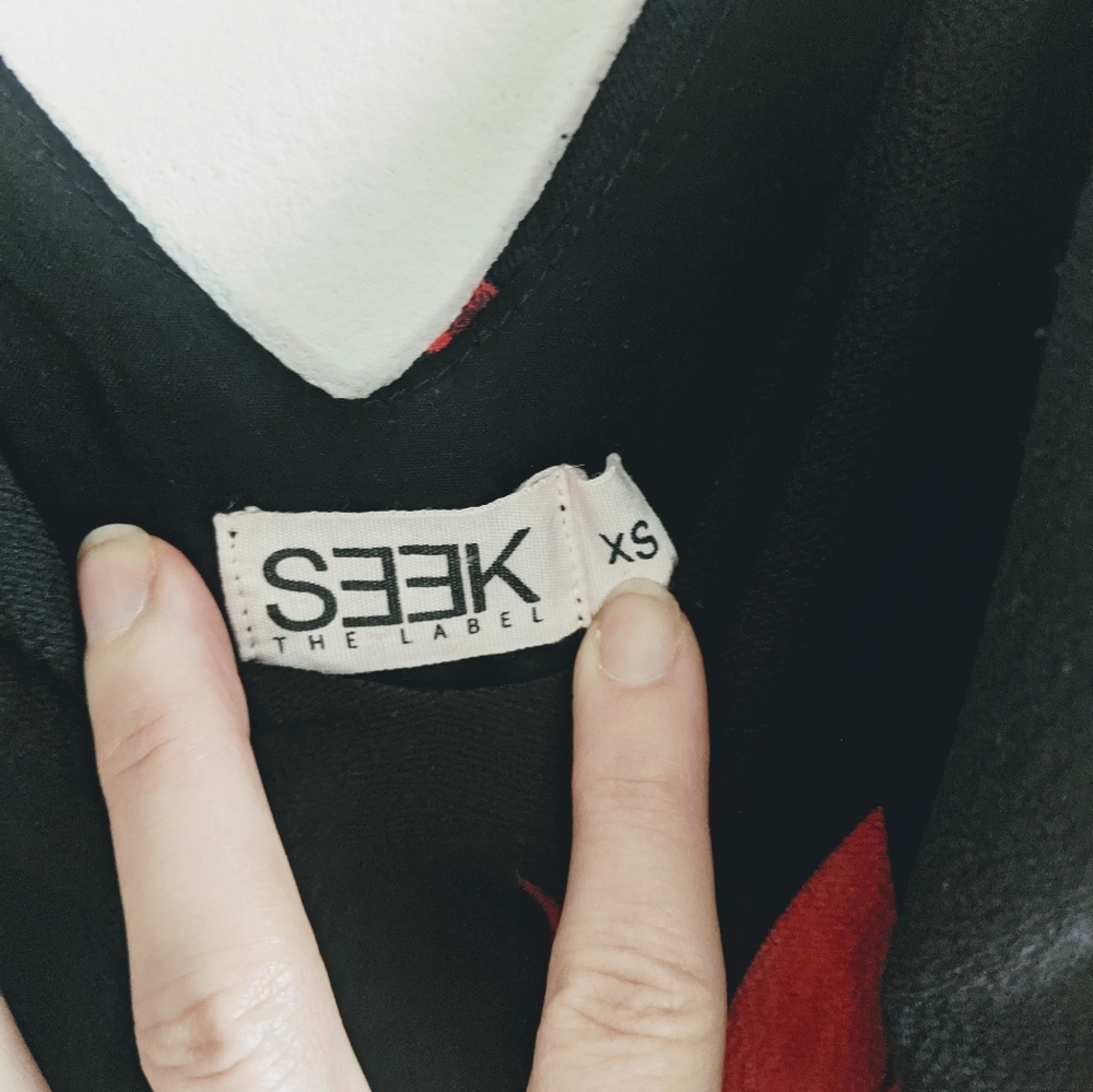 Seek The Label Black Rose Slip Dress XS - Picture 6 of 7